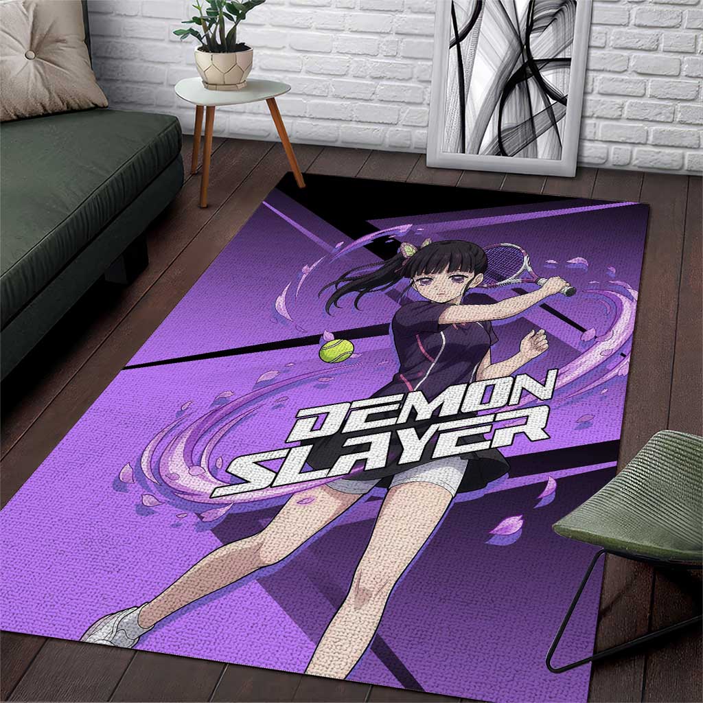 Kanao Tsuyuri Area Rug Demon Slayer Tennis Crossover Style