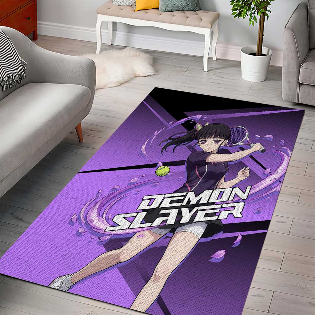 Kanao Tsuyuri Area Rug Demon Slayer Tennis Crossover Style