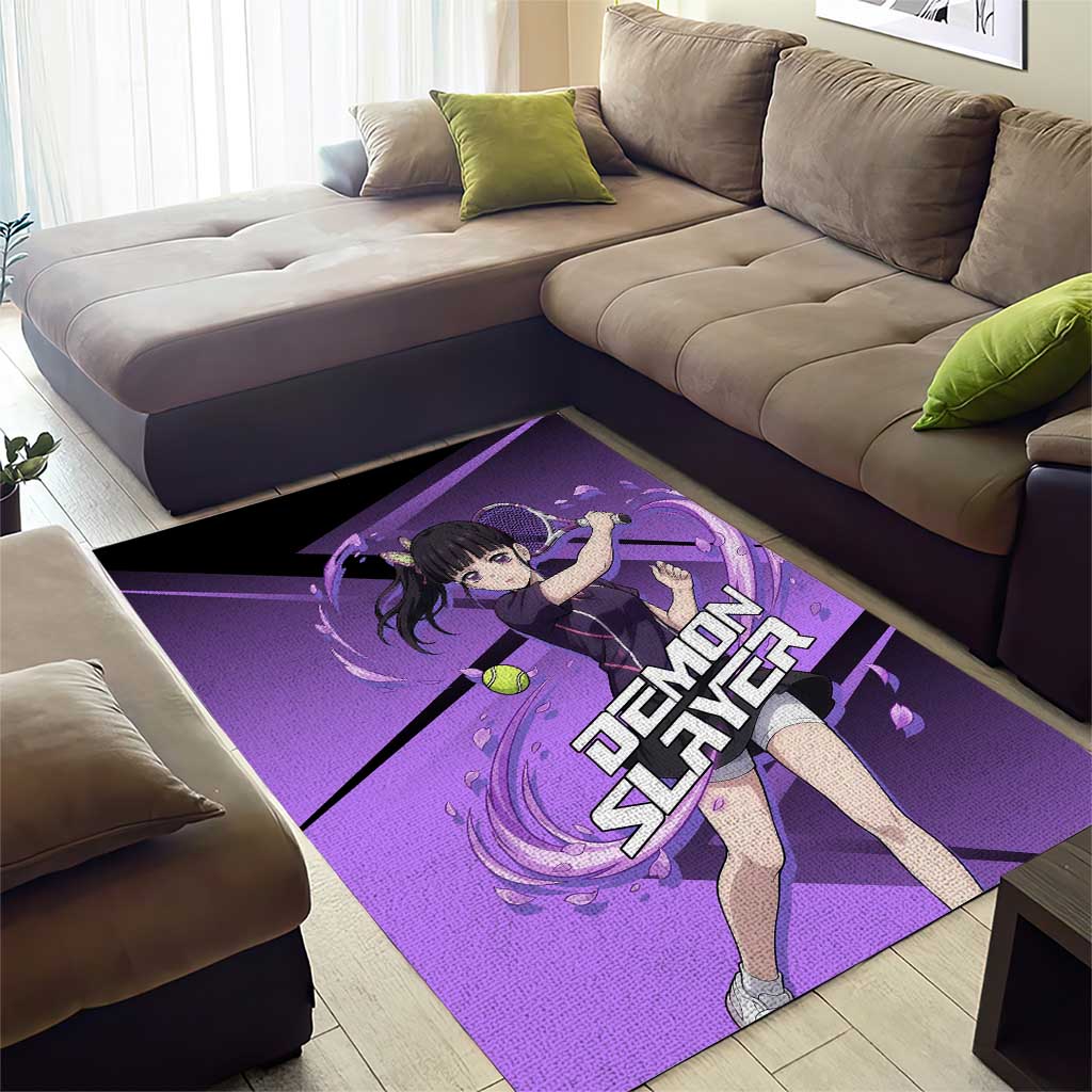 Kanao Tsuyuri Area Rug Demon Slayer Tennis Crossover Style