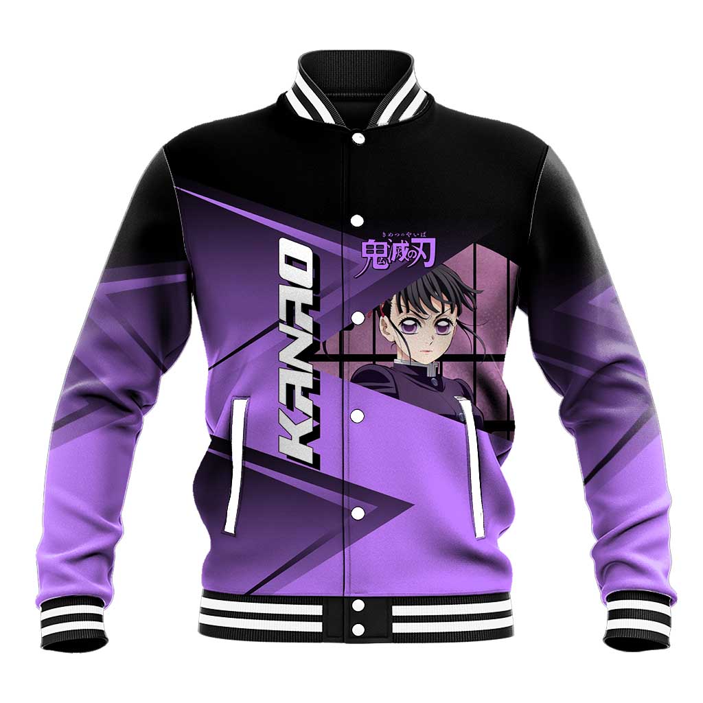 Kanao Tsuyuri Baseball Jacket Demon Slayer Tennis Crossover Style