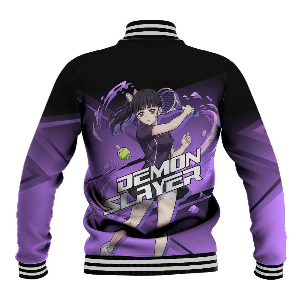 Kanao Tsuyuri Baseball Jacket Demon Slayer Tennis Crossover Style
