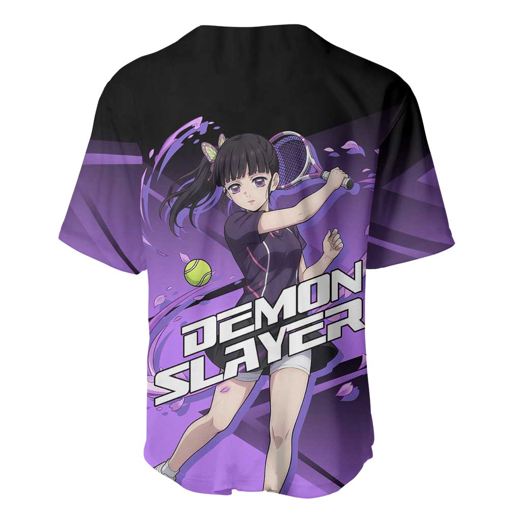 Kanao Tsuyuri Baseball Jersey Demon Slayer Tennis Crossover Style