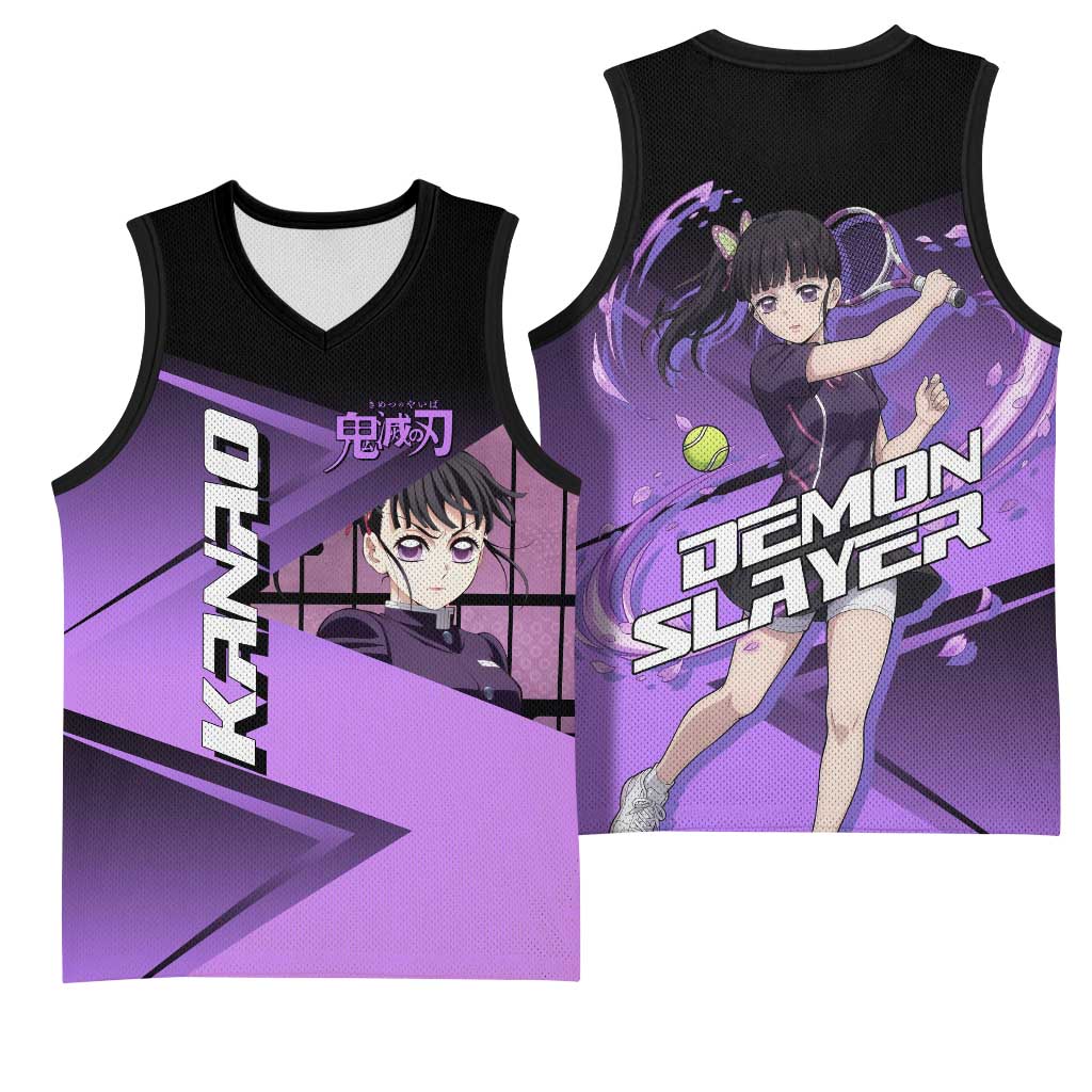 Kanao Tsuyuri Basketball Jersey Demon Slayer Tennis Crossover Style