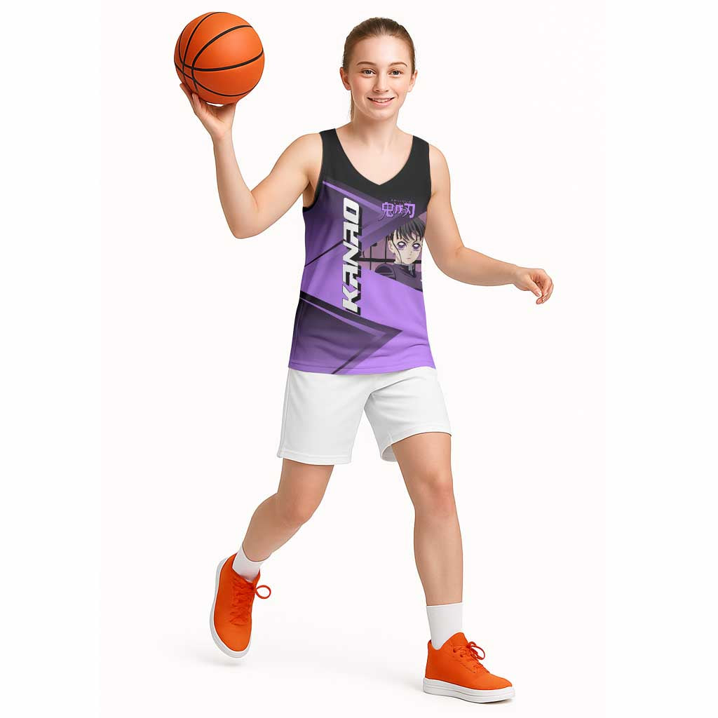 Kanao Tsuyuri Basketball Jersey Demon Slayer Tennis Crossover Style