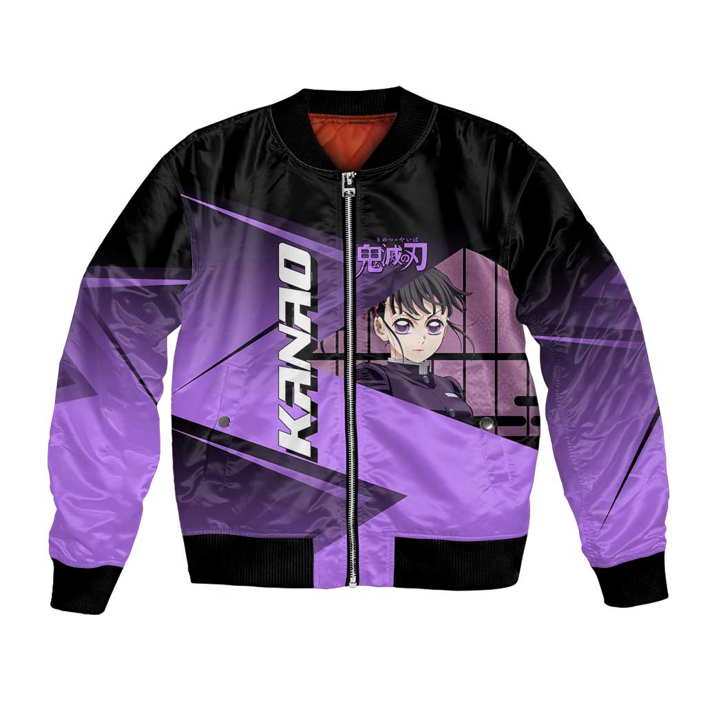 Kanao Tsuyuri Bomber Jacket Demon Slayer Tennis Crossover Style