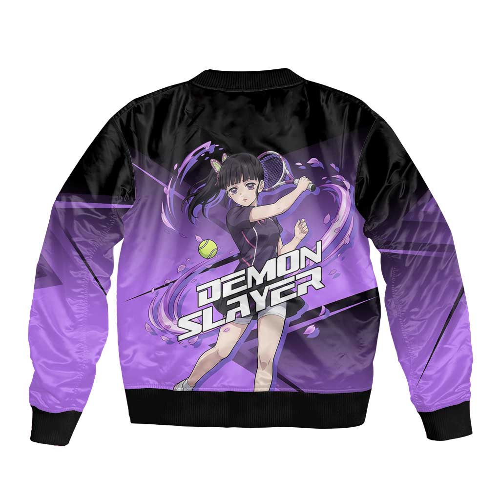 Kanao Tsuyuri Bomber Jacket Demon Slayer Tennis Crossover Style
