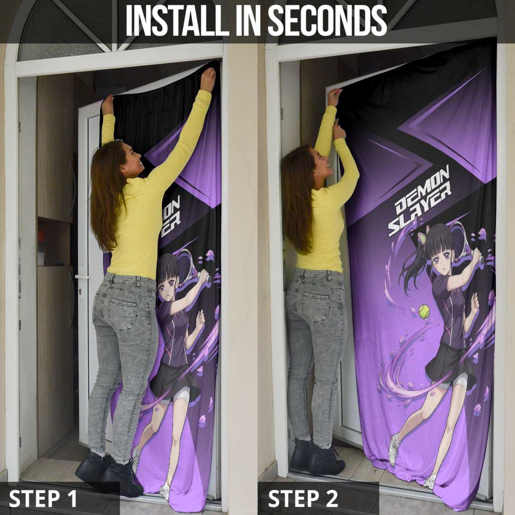 Kanao Tsuyuri Door Cover Demon Slayer Tennis Crossover Style