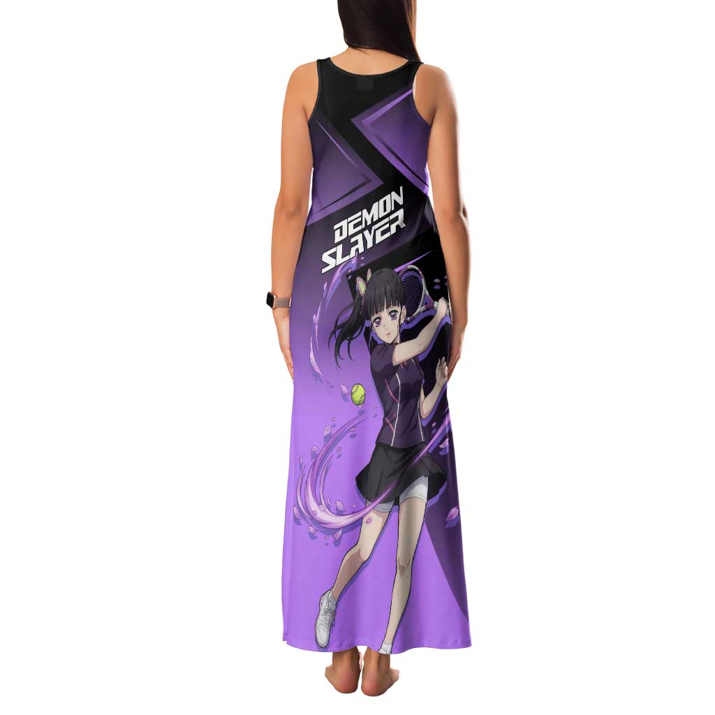 Kanao Tsuyuri Family Matching Tank Maxi Dress and Hawaiian Shirt Demon Slayer Tennis Crossover Style