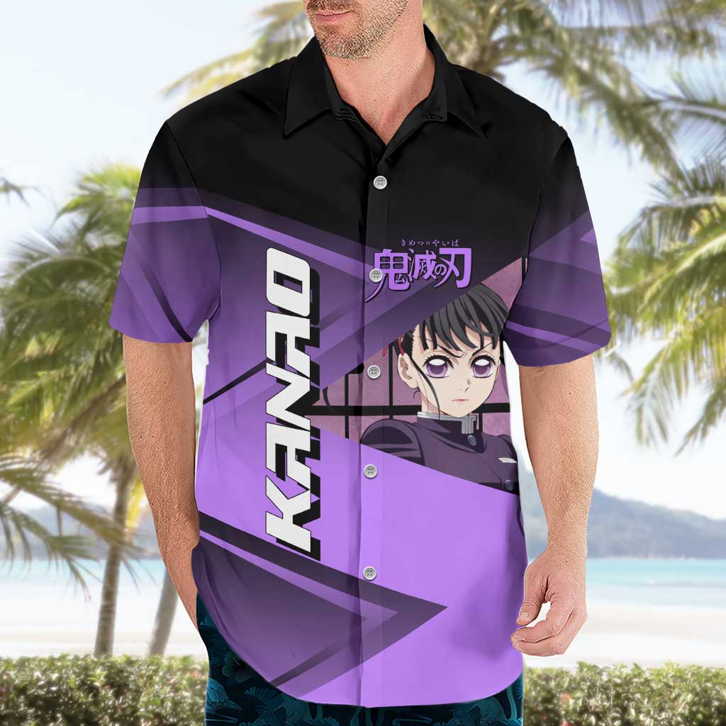Kanao Tsuyuri Hawaiian Shirt Demon Slayer Tennis Crossover Style