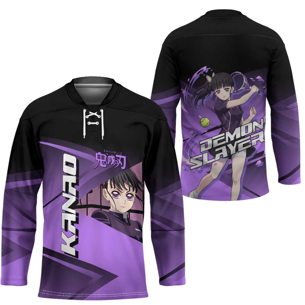 Kanao Tsuyuri Hockey Jersey Demon Slayer Tennis Crossover Style
