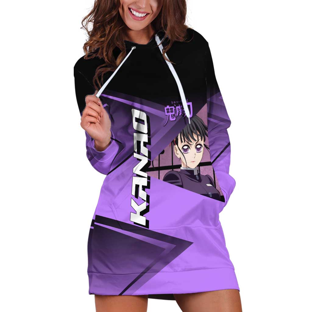 Kanao Tsuyuri Hoodie Dress Demon Slayer Tennis Crossover Style