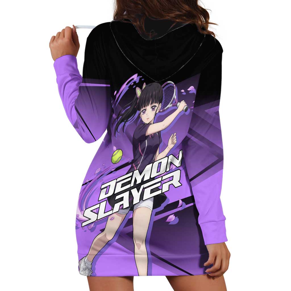 Kanao Tsuyuri Hoodie Dress Demon Slayer Tennis Crossover Style