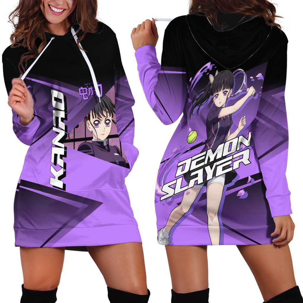 Kanao Tsuyuri Hoodie Dress Demon Slayer Tennis Crossover Style