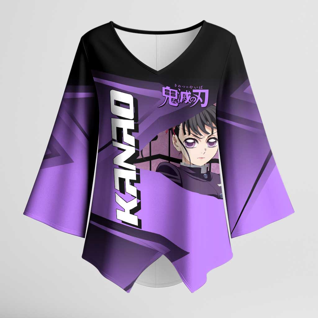 Kanao Tsuyuri Kimono Sleeve Blouse Demon Slayer Tennis Crossover Style