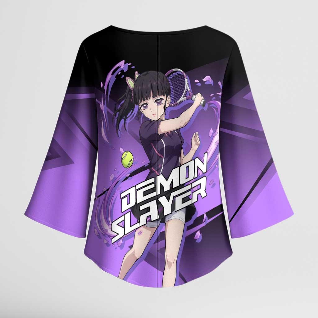 Kanao Tsuyuri Kimono Sleeve Blouse Demon Slayer Tennis Crossover Style