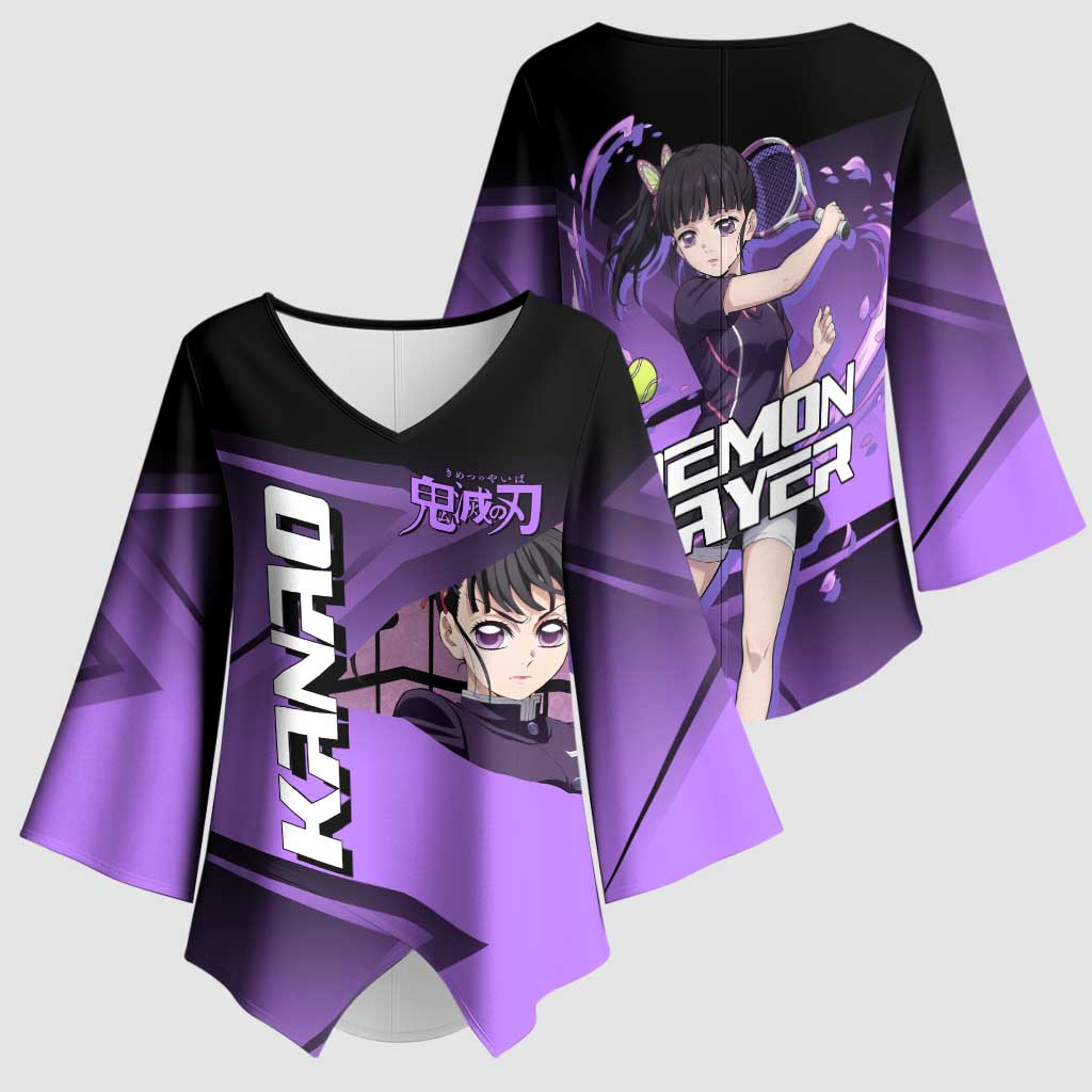 Kanao Tsuyuri Kimono Sleeve Blouse Demon Slayer Tennis Crossover Style