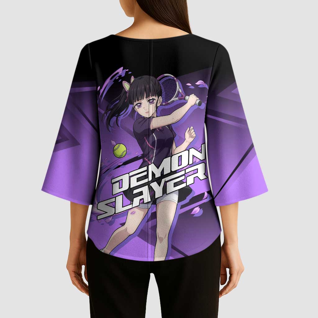 Kanao Tsuyuri Kimono Sleeve Blouse Demon Slayer Tennis Crossover Style