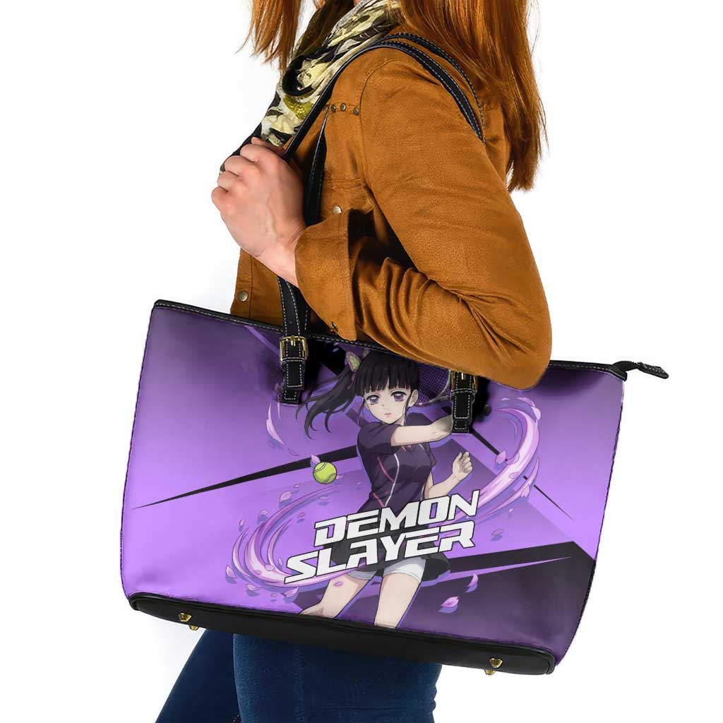 Kanao Tsuyuri Leather Tote Bag Demon Slayer Tennis Crossover Style