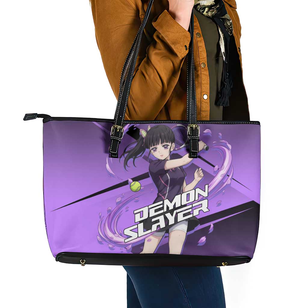 Kanao Tsuyuri Leather Tote Bag Demon Slayer Tennis Crossover Style