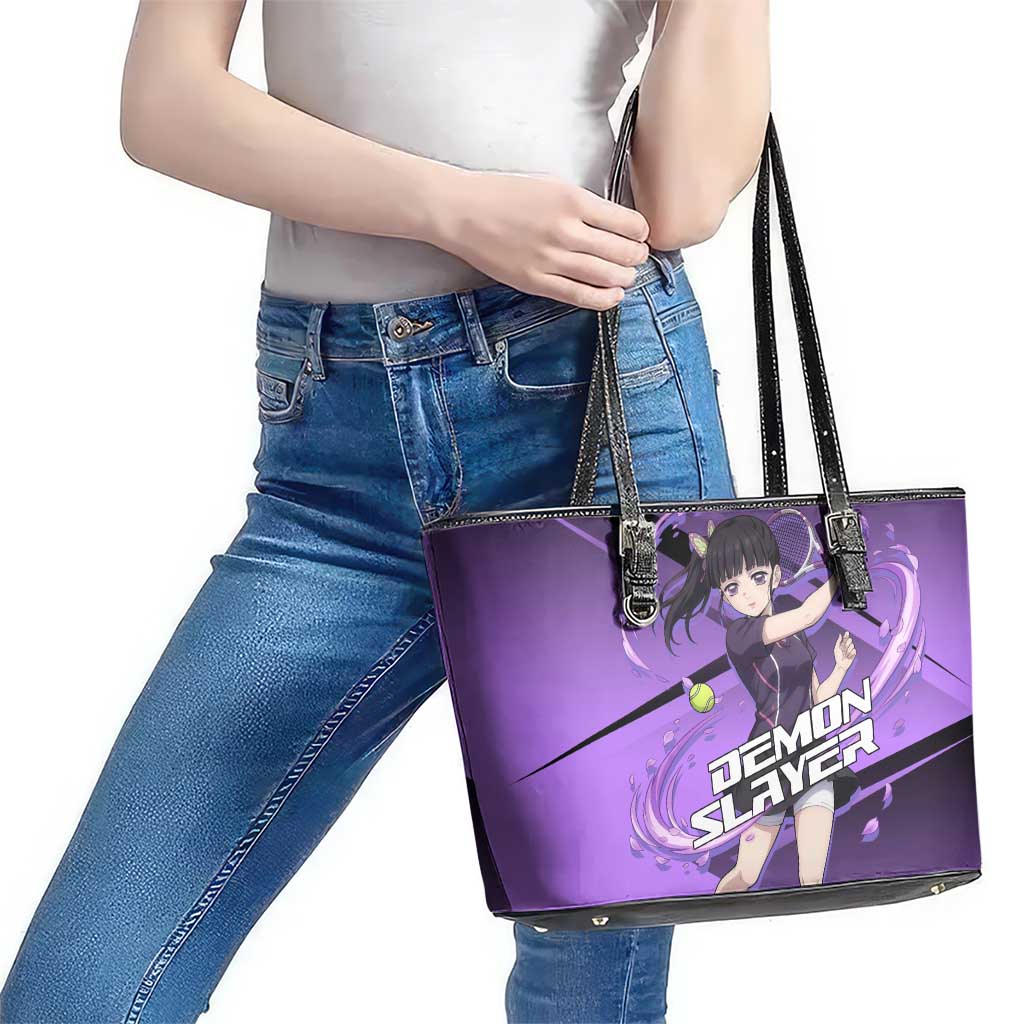 Kanao Tsuyuri Leather Tote Bag Demon Slayer Tennis Crossover Style
