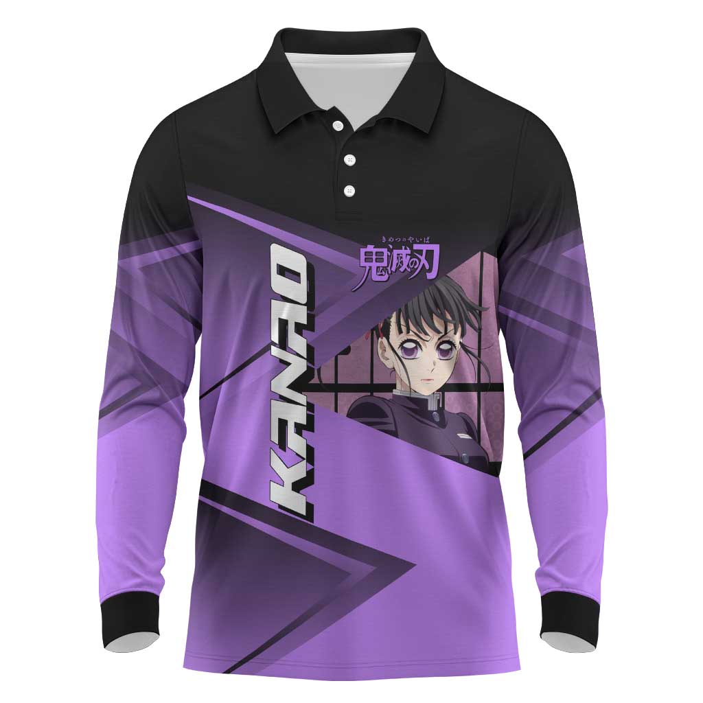 Kanao Tsuyuri Long Sleeve Polo Shirt Demon Slayer Tennis Crossover Style