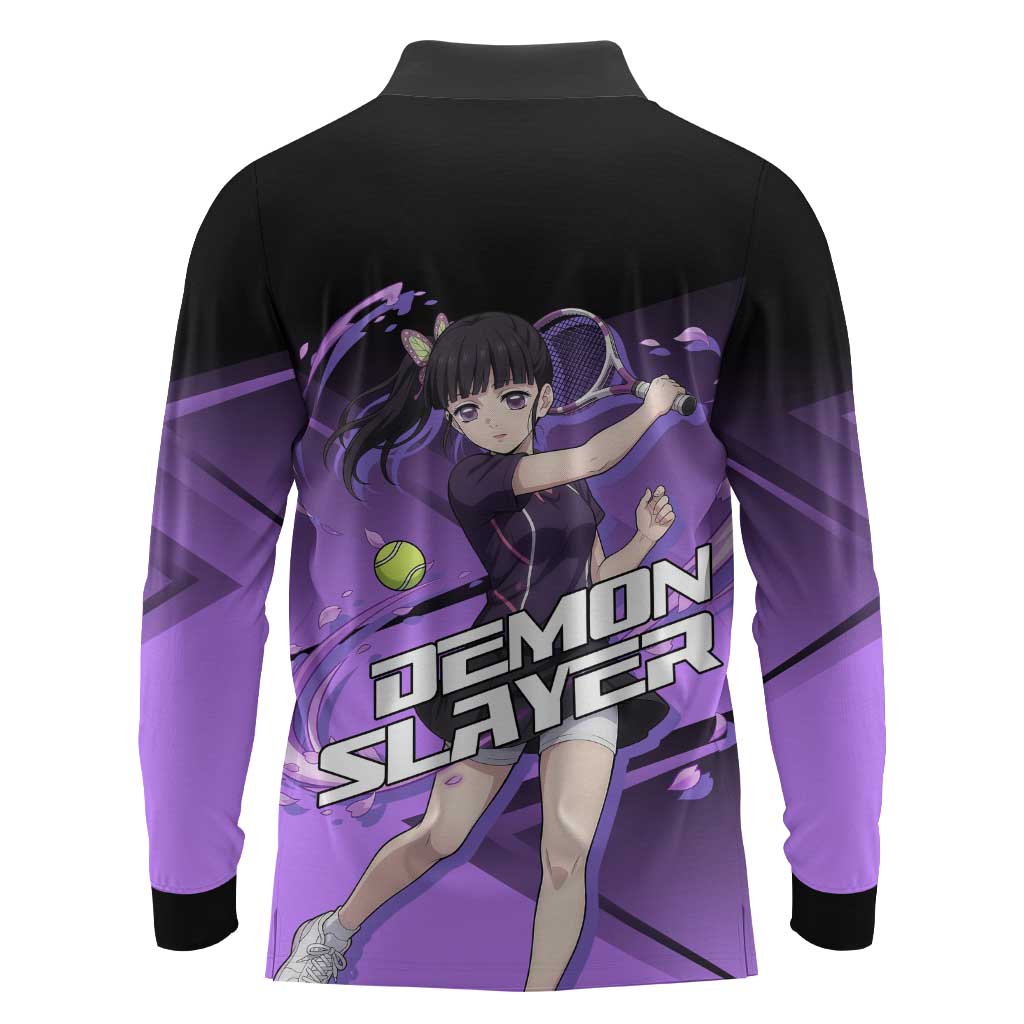 Kanao Tsuyuri Long Sleeve Polo Shirt Demon Slayer Tennis Crossover Style
