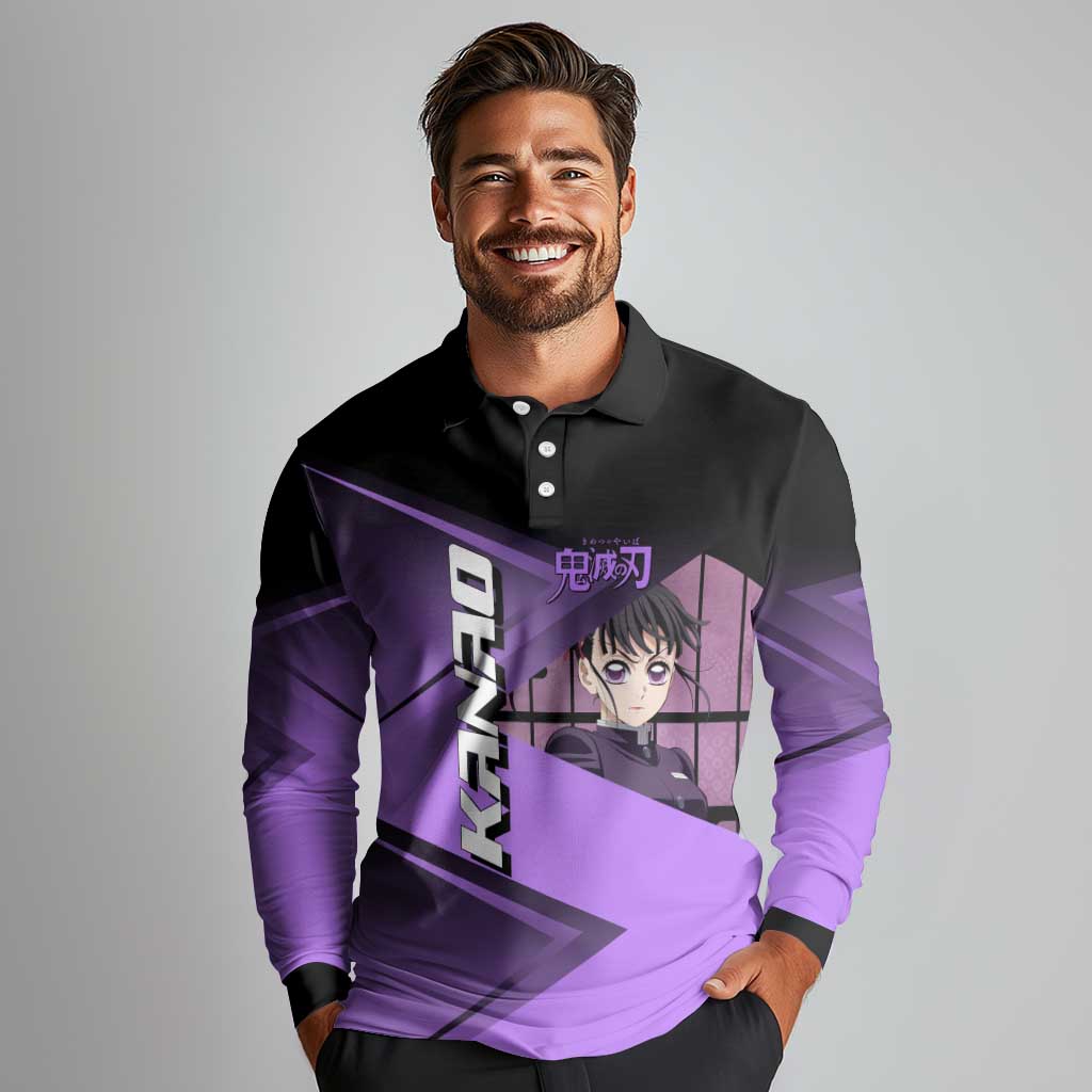 Kanao Tsuyuri Long Sleeve Polo Shirt Demon Slayer Tennis Crossover Style