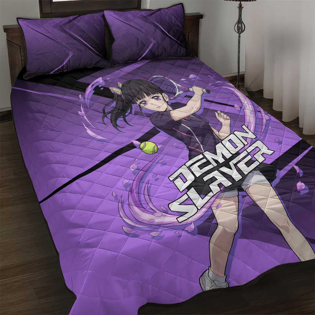 Kanao Tsuyuri Quilt Bed Set Demon Slayer Tennis Crossover Style