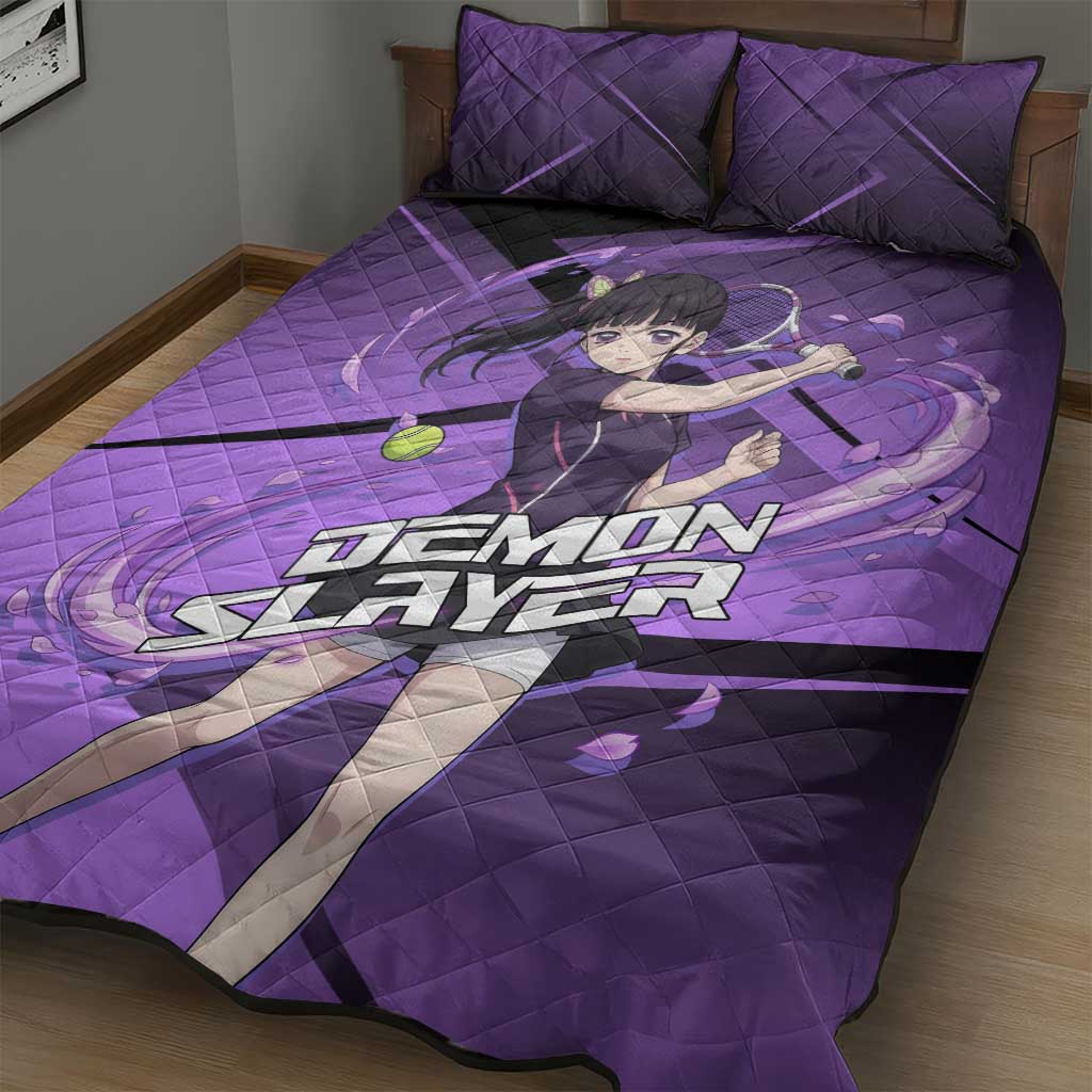 Kanao Tsuyuri Quilt Bed Set Demon Slayer Tennis Crossover Style