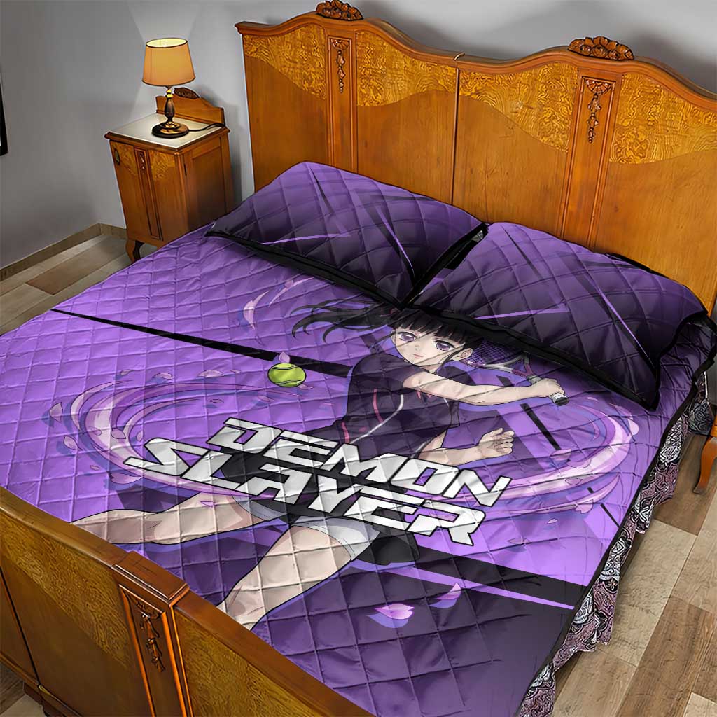 Kanao Tsuyuri Quilt Bed Set Demon Slayer Tennis Crossover Style