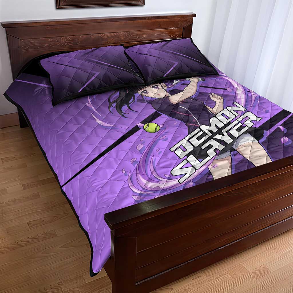 Kanao Tsuyuri Quilt Bed Set Demon Slayer Tennis Crossover Style