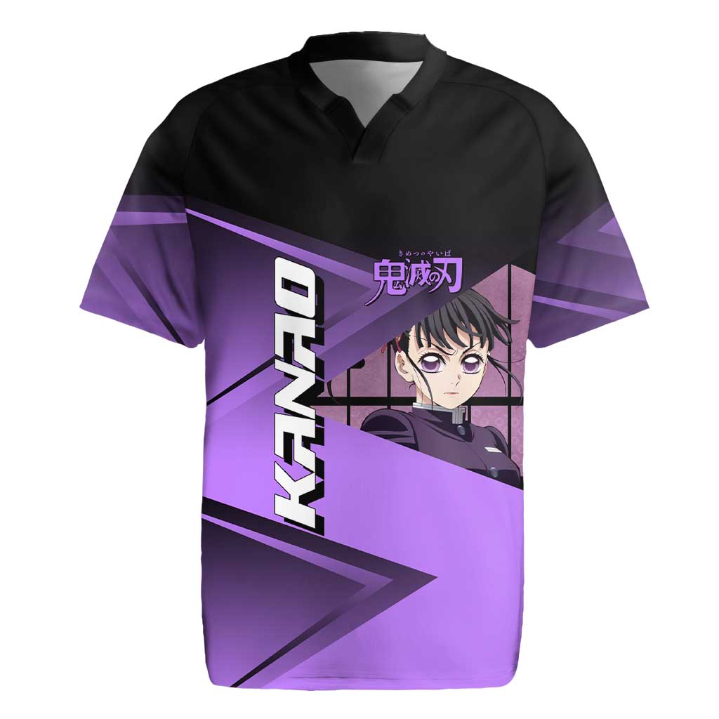Kanao Tsuyuri Rugby Jersey Demon Slayer Tennis Crossover Style