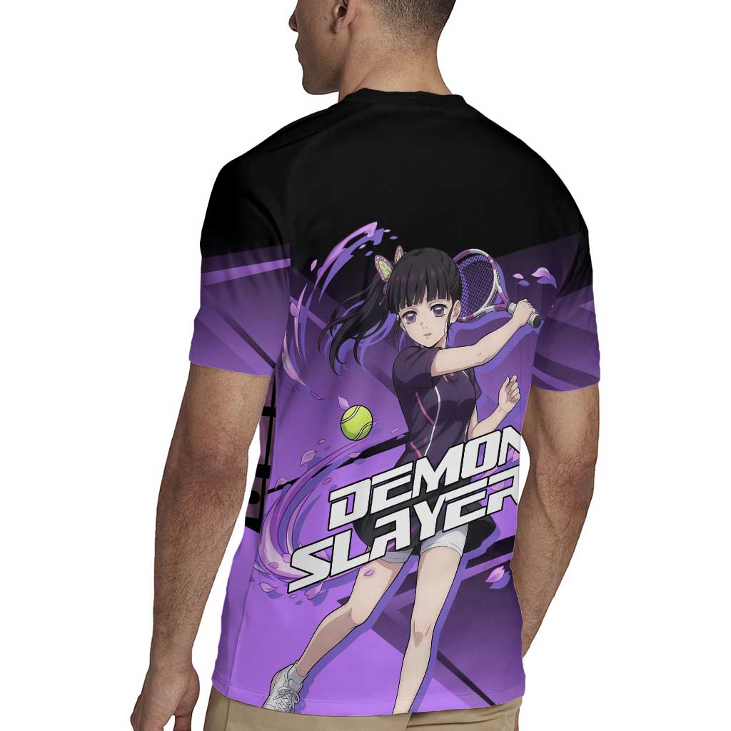 Kanao Tsuyuri Rugby Jersey Demon Slayer Tennis Crossover Style