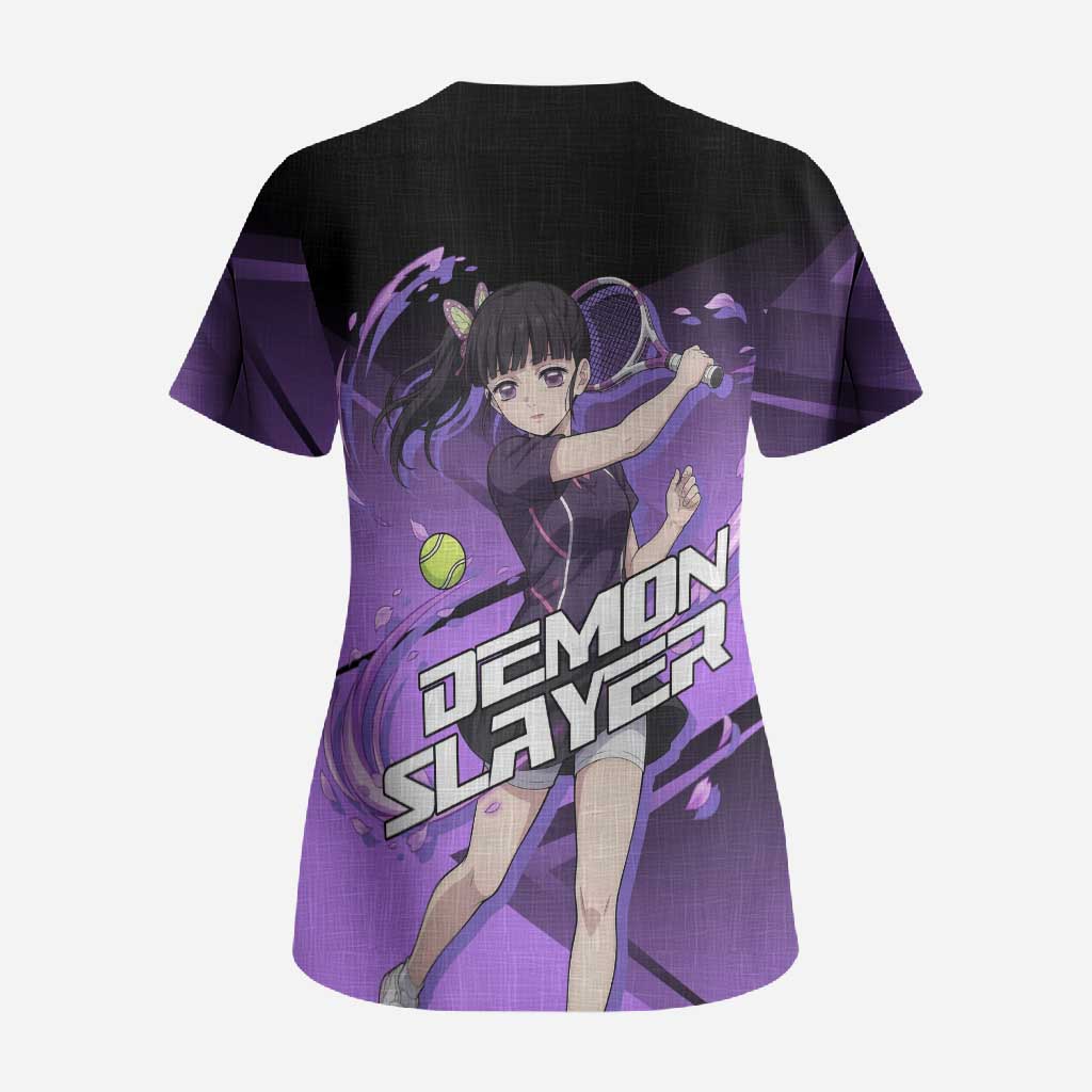 Kanao Tsuyuri Scrub Top Demon Slayer Tennis Crossover Style