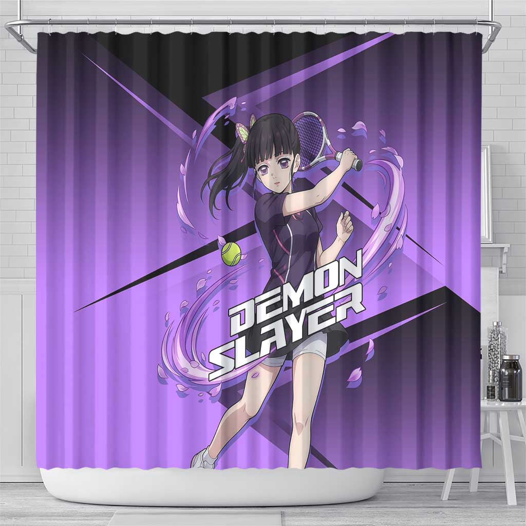Kanao Tsuyuri Shower Curtain Demon Slayer Tennis Crossover Style