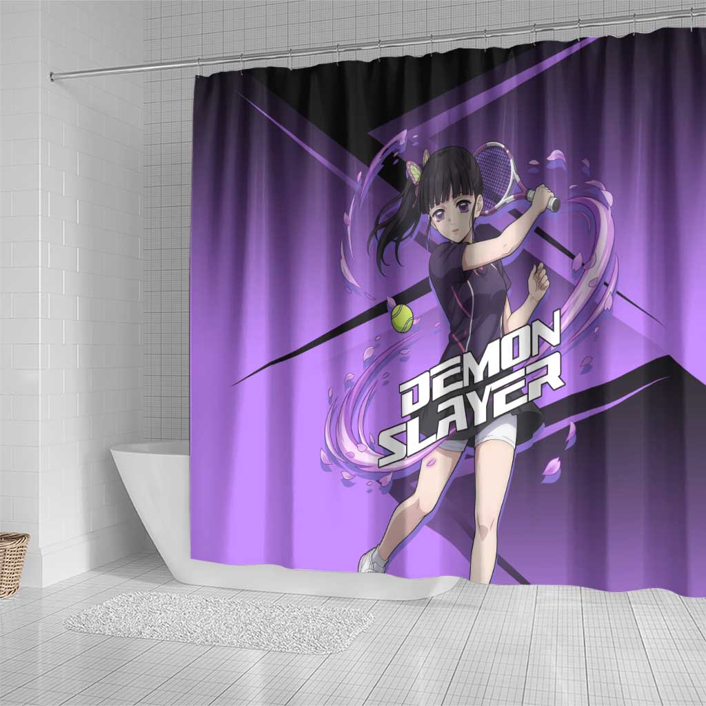 Kanao Tsuyuri Shower Curtain Demon Slayer Tennis Crossover Style