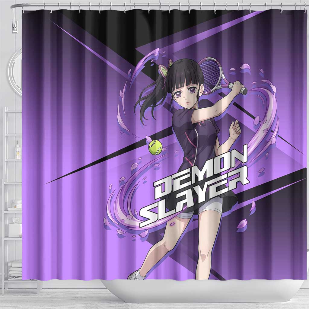 Kanao Tsuyuri Shower Curtain Demon Slayer Tennis Crossover Style