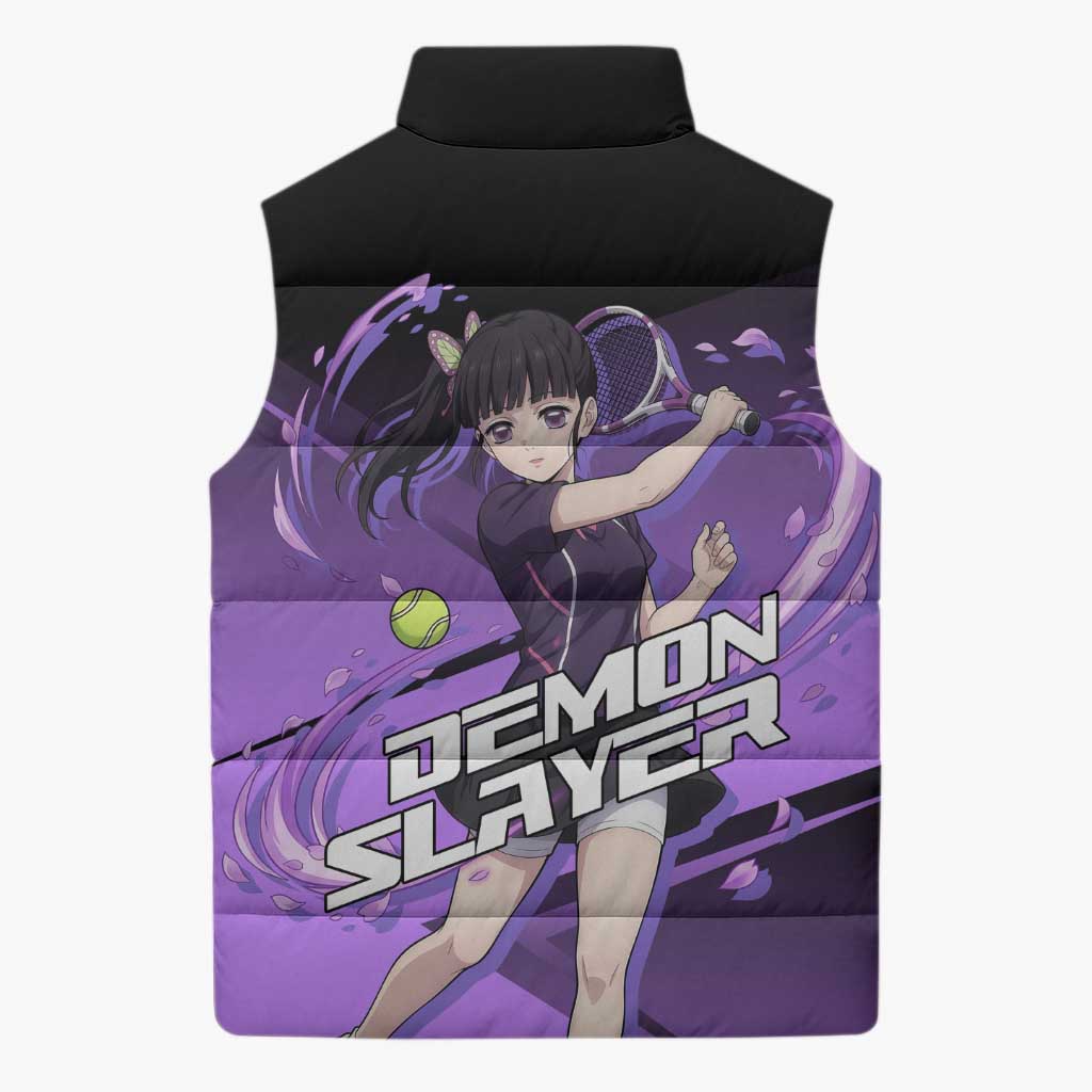 Kanao Tsuyuri Sleeveless Puffer Jacket Demon Slayer Tennis Crossover Style