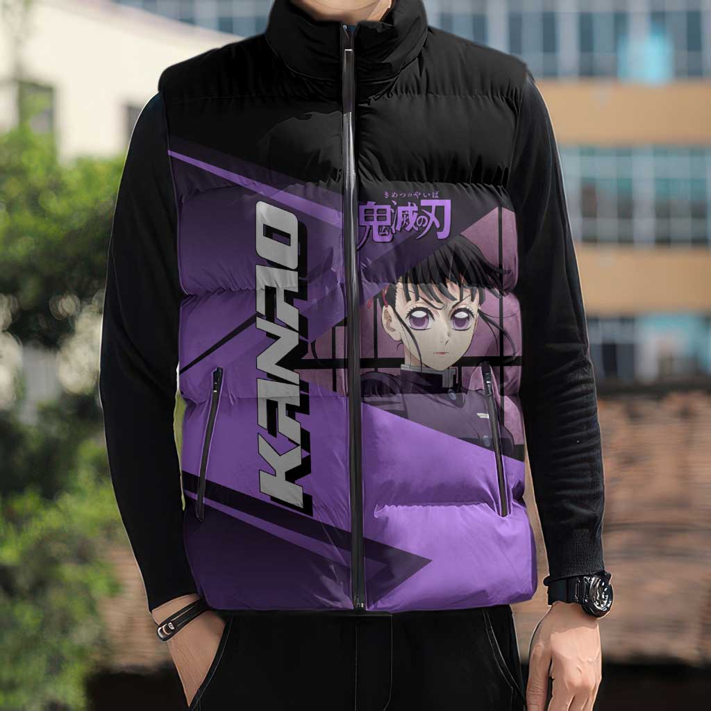 Kanao Tsuyuri Sleeveless Puffer Jacket Demon Slayer Tennis Crossover Style