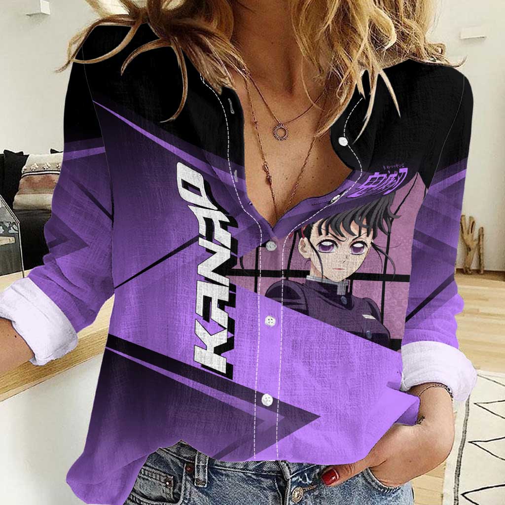 Kanao Tsuyuri Women Casual Shirt Demon Slayer Tennis Crossover Style