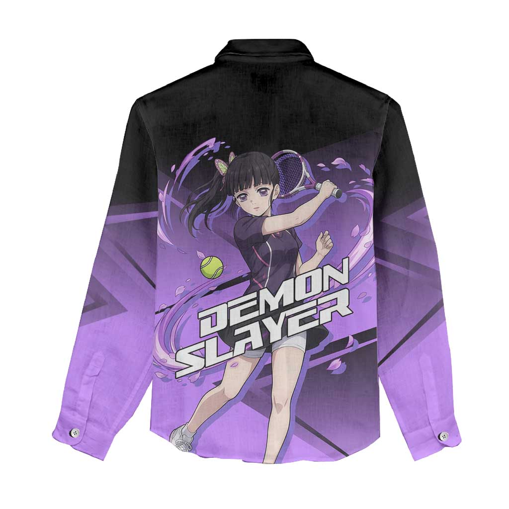 Kanao Tsuyuri Women Casual Shirt Demon Slayer Tennis Crossover Style