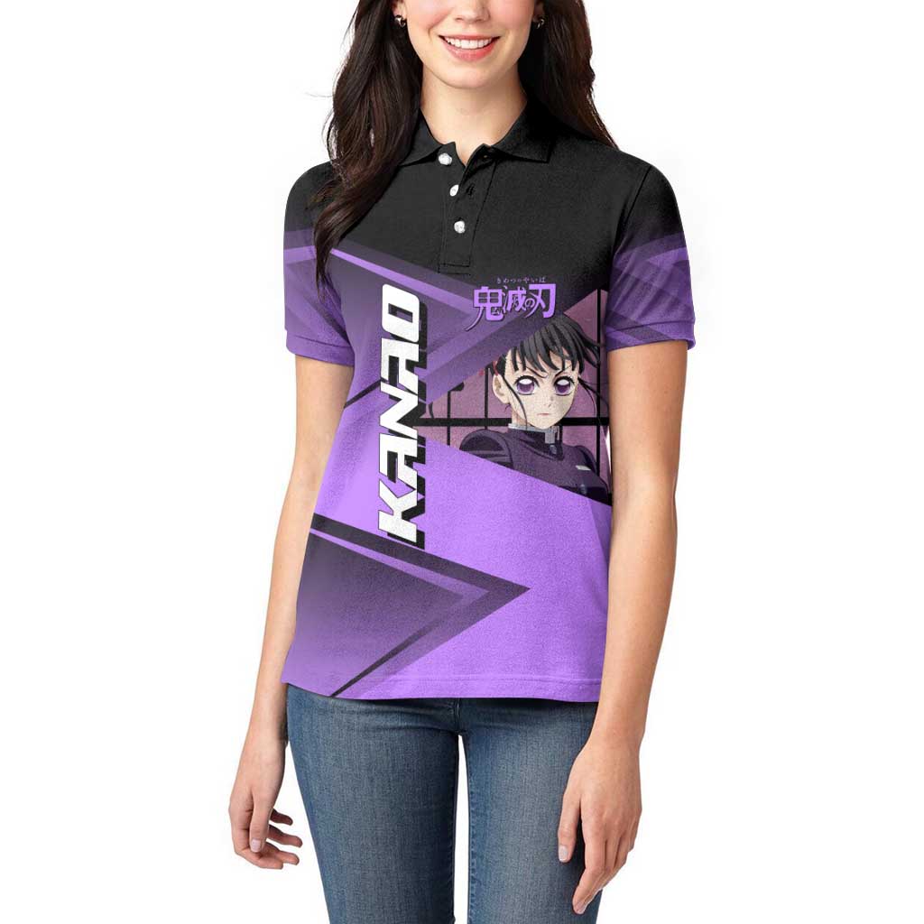 Kanao Tsuyuri Women Polo Shirt Demon Slayer Tennis Crossover Style