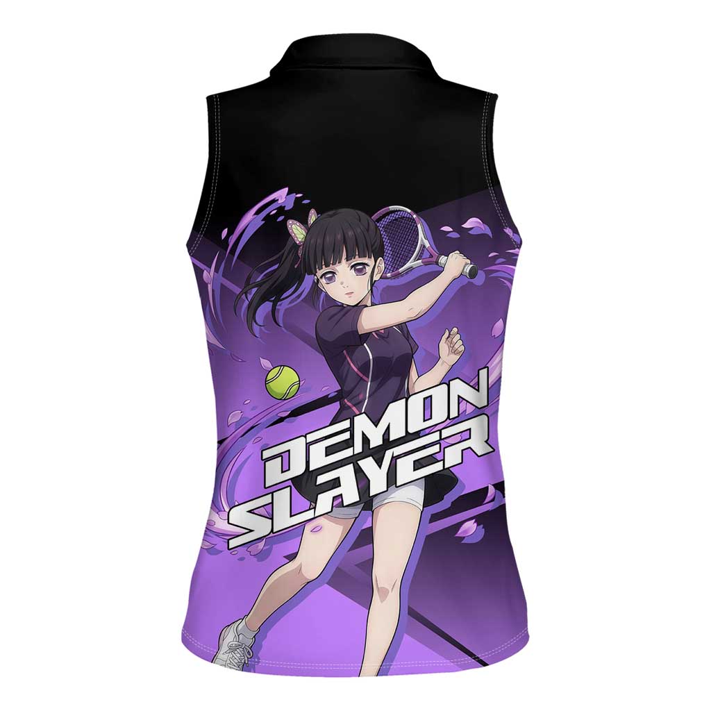 Kanao Tsuyuri Women Sleeveless Polo Shirt Demon Slayer Tennis Crossover Style