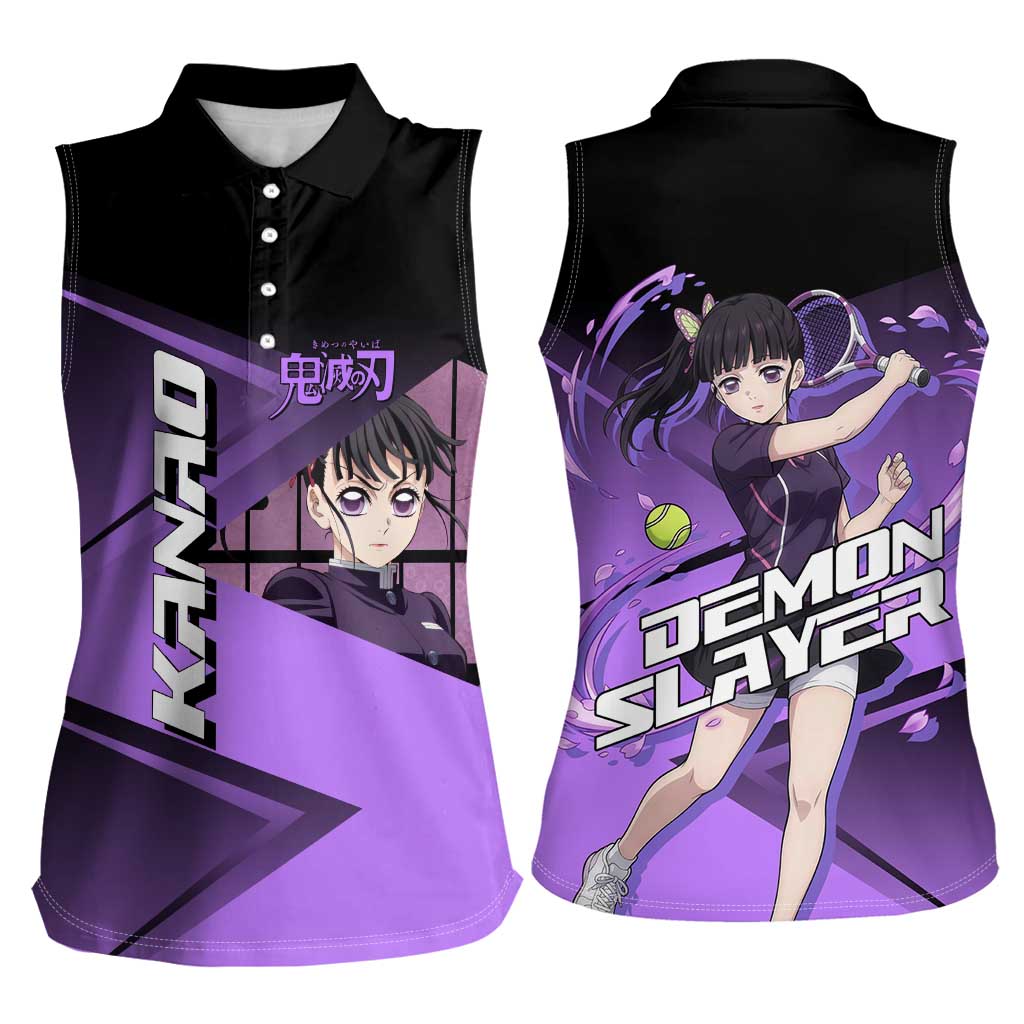 Kanao Tsuyuri Women Sleeveless Polo Shirt Demon Slayer Tennis Crossover Style