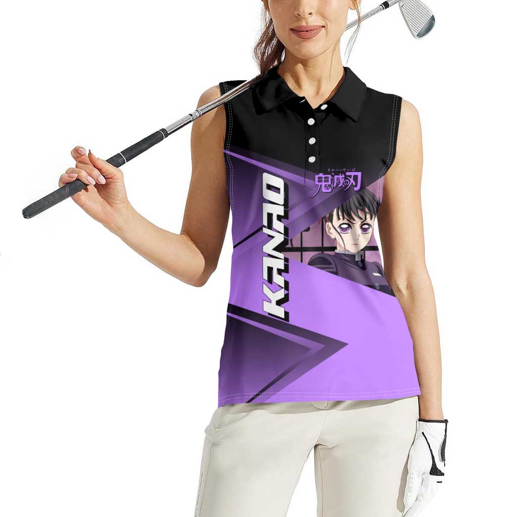 Kanao Tsuyuri Women Sleeveless Polo Shirt Demon Slayer Tennis Crossover Style