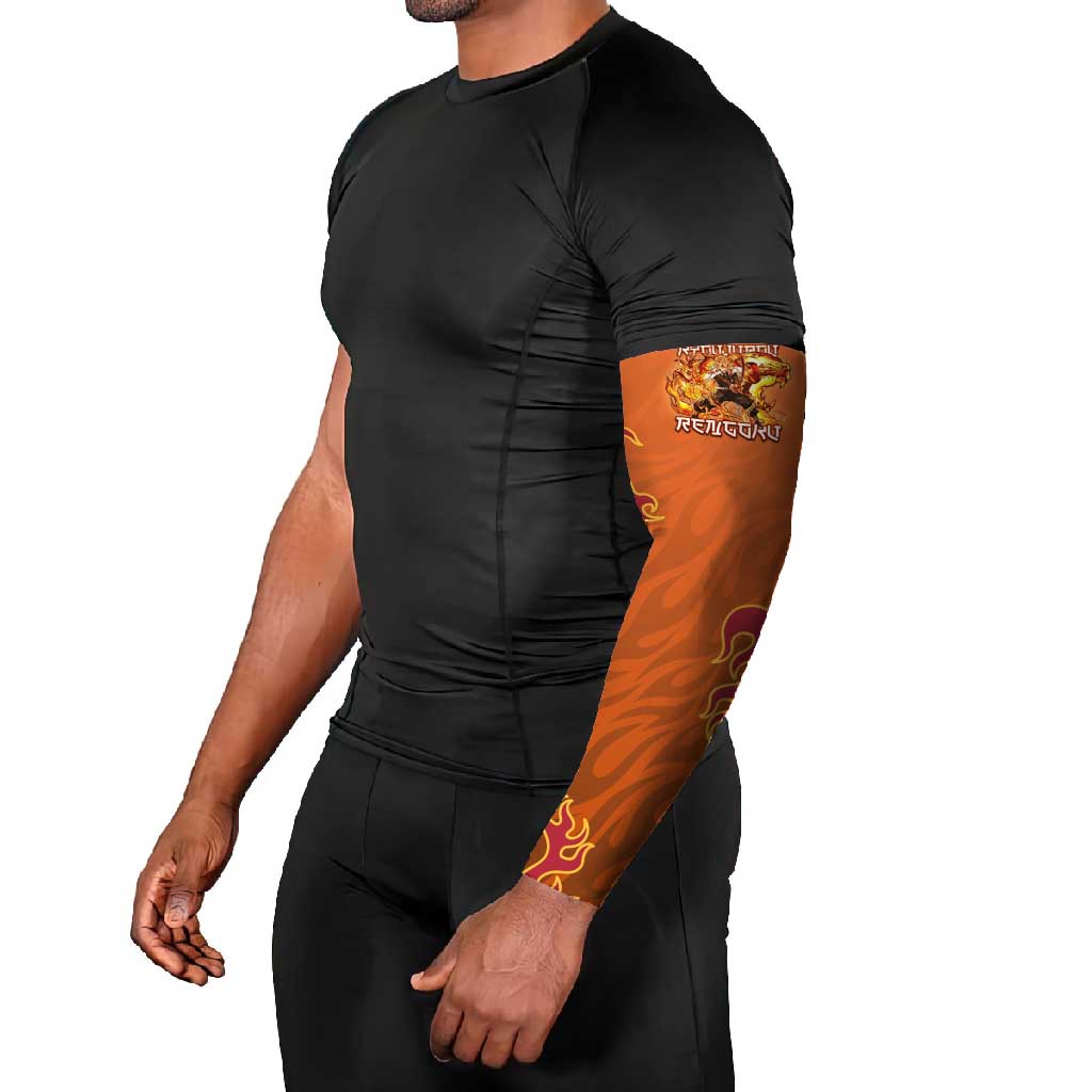 Rengoku Kyojuro Demon Slayer Arm Sleeves Inferno Anime Flame Crest Style