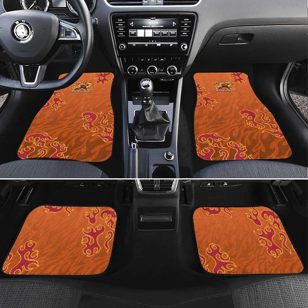 Rengoku Kyojuro Demon Slayer Car Mats Inferno Anime Flame Crest Style
