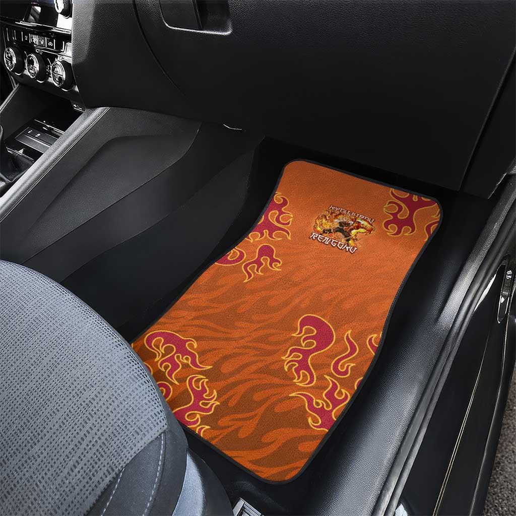 Rengoku Kyojuro Demon Slayer Car Mats Inferno Anime Flame Crest Style