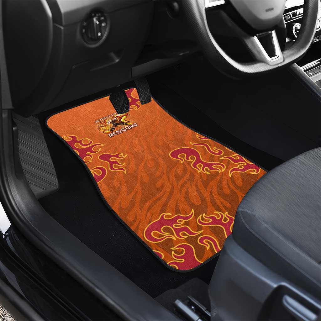 Rengoku Kyojuro Demon Slayer Car Mats Inferno Anime Flame Crest Style