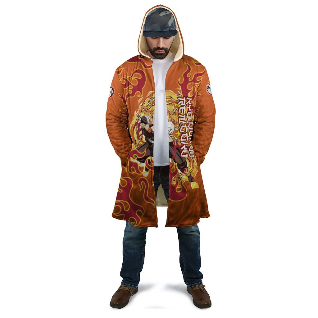 Rengoku Kyojuro Demon Slayer Cloak Inferno Anime Flame Crest Style